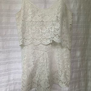White Lace Romper